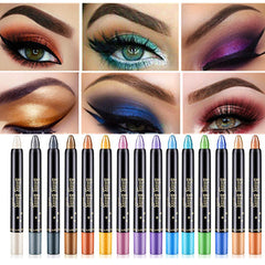 Pearlescent Silkworm Eyeshadow Pen Lasting Waterproof And Not Blooming Shiny Pearlescent Gel Pen 15 Color Eye Shadow Pen Shopping111