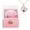 Image of Fashion Creative Rose Jewelry Box Necklace Suit Shopping