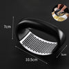 Image of Anual Stainless Steel Garlic Press Manual Garlic Mincer Chopping Garlic Tools Curve Fruit Vegetable Tools Kitchen Gadgets Garlic Press Rocker Stainsteel Garlic Crusher Black Peeler And Metal Scraper Shopping