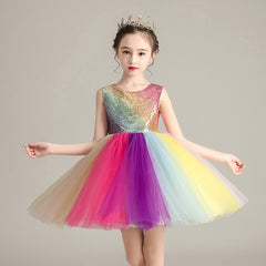 Girls cute rainbow skirt Shopping