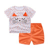 Image of Cartoon Clothing Baby Boy Summer Clothes T-shirt Baby Girl Casual Clothing Sets Shopping