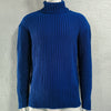 Image of Turtleneck Solid Color Slim Fit Knit Sweater Shopping