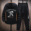 Image of Fall Jacket Trousers Men Leisure Set Shopping