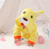 Image of Cartoon Cute Animal Modeling Baby Bath Towels Baby Bathrobes Cotton Children's Bathrobes Baby Hooded Shopping