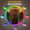 Image of Waterproof New RGB LED Solar Light Step Fence Light Shopping