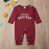 Image of Male Alphabet Long Sleeved Romper Newborn Baby Jumpsuit Female Baby Casual Romper Shopping