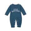 Image of Male Alphabet Long Sleeved Romper Newborn Baby Jumpsuit Female Baby Casual Romper Shopping