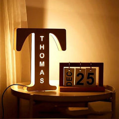 Wooden Letter Lamp Pendulum Lamp Personalized Custom Decorative Lamp Shopping