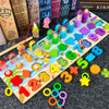 Image of 3D Preschool Children Educational Toys Wooden Montessori Arithmetic Magnetic Matching Building Block Toys Shopping