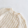 Image of Girl Baby Knitted Hollow Waist Girdle Long Sleeves Harpy Dress Triangle Shopping