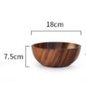 Image of Acacia wooden bowl wooden tableware Shopping