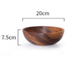 Image of Acacia wooden bowl wooden tableware Shopping