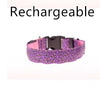 Image of LED Dog Collar Safety Adjustable Nylon Leopard Pet Collar Shopping