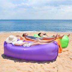 Inflatable Lounger Air Sofa Hammock-Portable Anti-Air Leaking Design-Ideal Couch For Akeside Beach Traveling Camping Shopping