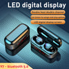 Image of M7 Button Bluetooth Headset Digital Display Bluetooth Headset Binaural Bluetooth Headset With Charging Compartment Bluetooth Headset Shopping