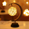 Image of Led Moon Light Wrought Iron Ornament Light Star Shape Copper Wire Light Decorative Light USB Battery Shopping