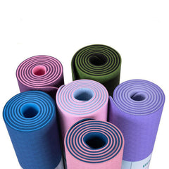 Yoga Mat Two-Color 6Mm Posture Line Yoga Mat Fitness Mat Shopping