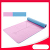 Image of Yoga Mat Two-Color 6Mm Posture Line Yoga Mat Fitness Mat Shopping