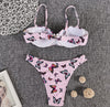 Image of Bikini Sexy Butterfly Print Bikini High Quality Hard Bag Swimsuit Women Shopping