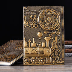 European Relief Retro Notepad Diary Shopping