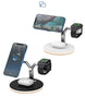 Image of 3 In 1 Magnetic Wireless Charger Stand Watch 15W Fast Charging Dock Station For Earbuds Pro Shopping111