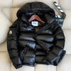 Image of Down Jacket Thickened Short Shiny Hooded Warmth Super Thick White Duck Down Cold-proof Down Jacket Shopping