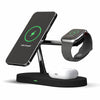 Image of Multifunctional Five-In-One Magnetic Wireless Charging Watch Headset Desktop Mobile Phone Holder Charger 15W Fast Charge Shopping