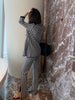 Image of Houndstooth Suit European And American New Lapel Jacquard High Quality Suit Spring And Summer Ladies Shopping