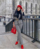 Image of Houndstooth Suit European And American New Lapel Jacquard High Quality Suit Spring And Summer Ladies Shopping