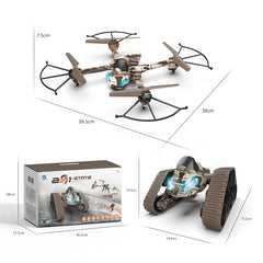 Cross-Border New Product Drone, Tank And Plane Two-In-One Deformed 2.4G Four-Axis Aerial Camera