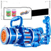 Image of Gatling Bubble Gun Machine Children'S Automatic Electric Bubble Machine Porous Light Music Shopping