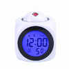 Image of LED Projection Alarm Clock Report Clock Voice Report Clock Shopping