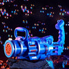 Image of Gatling Bubble Gun Machine Children'S Automatic Electric Bubble Machine Porous Light Music Shopping