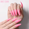 Image of Long Pointed False Nails Solid Color Nails Salon Nails Almond Nail Patches Finger Nails Shopping111