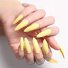 Image of Long Pointed False Nails Solid Color Nails Salon Nails Almond Nail Patches Finger Nails Shopping111