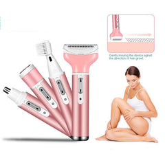 4-In-1 Lady Shaver  Multi-Function Electric Eyebrow Trimmer  Armpit And Leg Hair Remover  Hair Removal Instrument