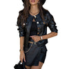 Image of Ladies Pu Leather Jacket Faux Leather Coat Shopping