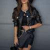 Image of Ladies Pu Leather Jacket Faux Leather Coat Shopping