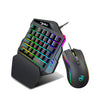 Image of Colorful One-Handed Gaming Keyboard Compact Shopping