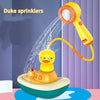 Image of Baby Plastic Bathroom Toy Sprinkler Accessories Electric Duck Shower Ball For Bathtub Shopping