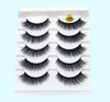 Image of Mink False Eyelashes 3D False Eyelashes Five Pairs Of Soft Cotton Stalk Eyelashes Shopping111