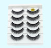 Image of Mink False Eyelashes 3D False Eyelashes Five Pairs Of Soft Cotton Stalk Eyelashes Shopping111