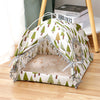 Image of Cat Tent Cat Cat House Enclosed Pet Bed Shopping