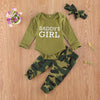 Image of New Products Set Letter Camouflage Printed Children Set Shopping