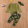 Image of New Products Set Letter Camouflage Printed Children Set Shopping