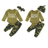 Image of New Products Set Letter Camouflage Printed Children Set Shopping