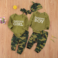 New Products Set Letter Camouflage Printed Children Set Shopping