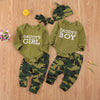 Image of New Products Set Letter Camouflage Printed Children Set Shopping