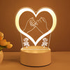 Image of 3D Lamp Acrylic USB LED Night Lights Neon Sign Lamp Xmas Home Decorations For Room Decor Valentines Day Gifts Shopping