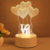 Image of 3D Lamp Acrylic USB LED Night Lights Neon Sign Lamp Xmas Home Decorations For Room Decor Valentines Day Gifts Shopping